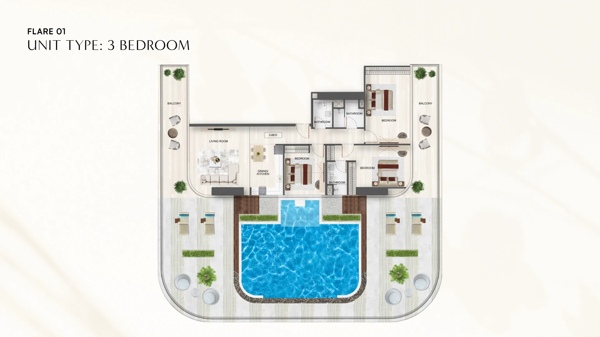 LAYOUT 3 BEDROOM