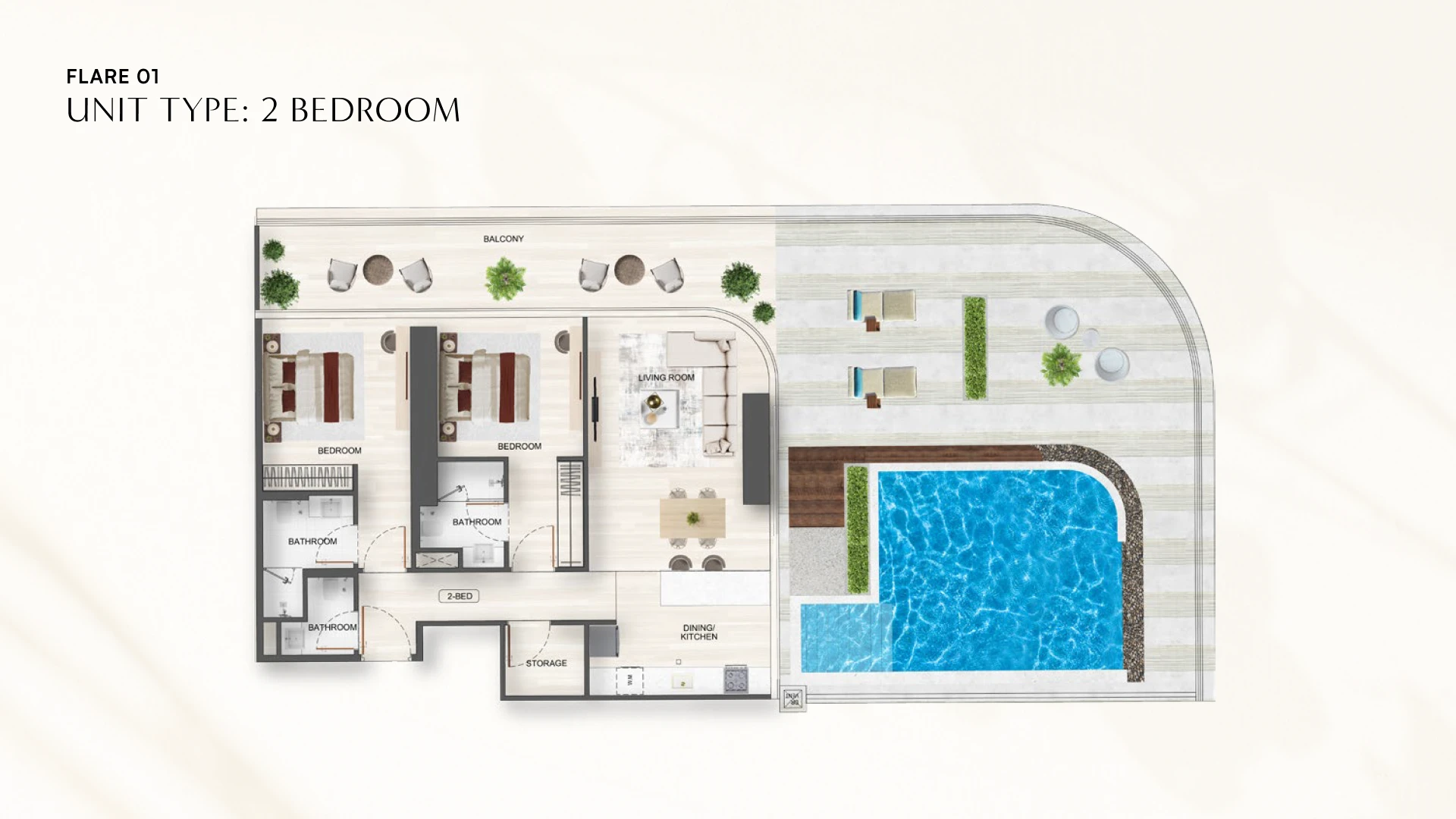 LAYOUT 2 BEDROOM